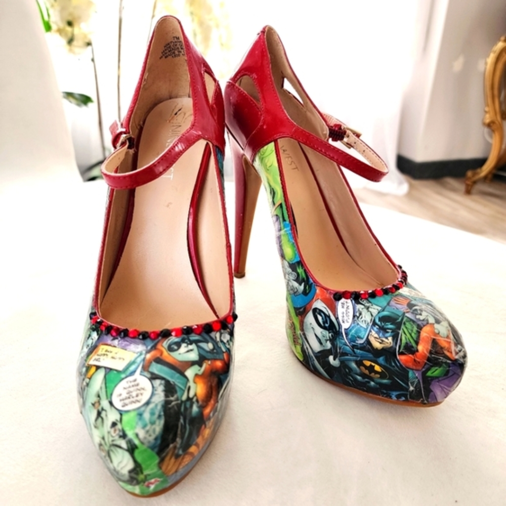 Custom Harley Quinn cosplay heels